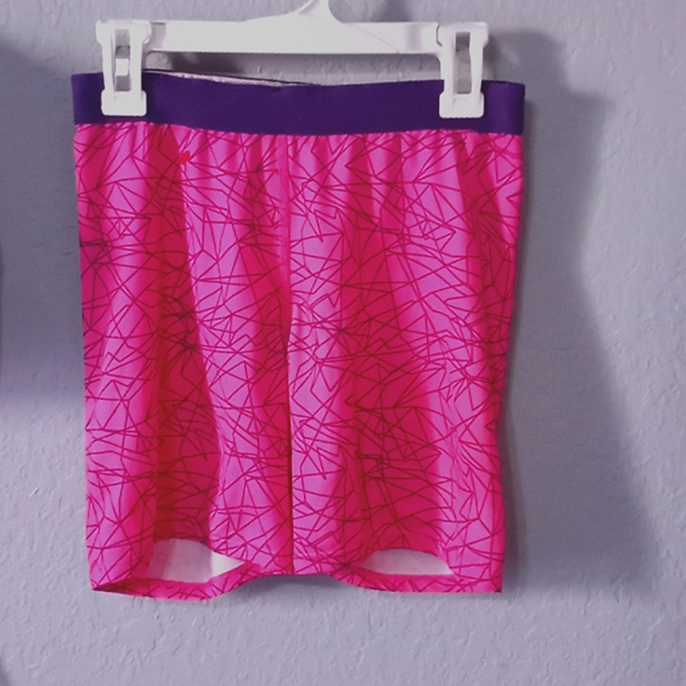 Bright pink and purple Champion tights